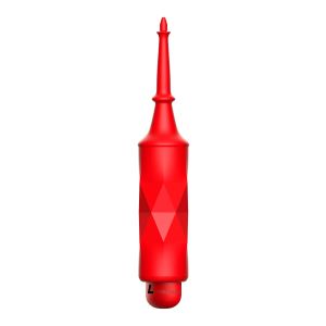 Circe - ABS Bullet With Sleeve - 10-Speeds - Red - image 2