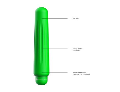 Delia - ABS Bullet With Sleeve - 10-Speeds - Green - 5