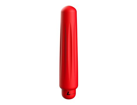 Delia - ABS Bullet With Sleeve - 10-Speeds - Red - 3