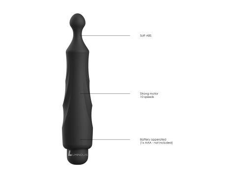 Dido - ABS Bullet With Sleeve - 10-Speeds - Black - 5