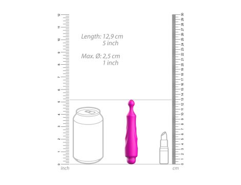 Dido - ABS Bullet With Sleeve - 10-Speeds - Fuchsia - 6