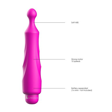 Dido - ABS Bullet With Sleeve - 10-Speeds - Fuchsia - 5