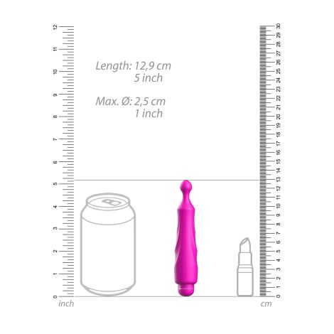 Dido - ABS Bullet With Sleeve - 10-Speeds - Fuchsia - 6