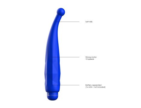 Lyra - ABS Bullet With Sleeve - 10-Speeds - Royal Blue - 6