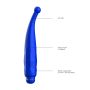 Lyra - ABS Bullet With Sleeve - 10-Speeds - Royal Blue - 7