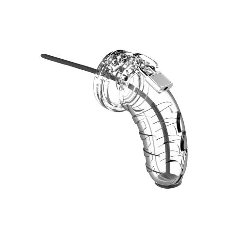 Model 16 - Chastity - 4.5"""" - Cock Cage - Transparent - 2