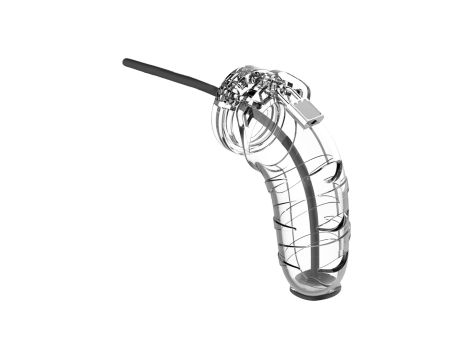 Model 17 - Chastity - 5.5"""" - Cock Cage - Transparent - 2