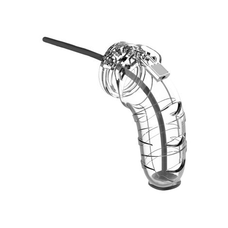 Model 17 - Chastity - 5.5"""" - Cock Cage - Transparent - 2