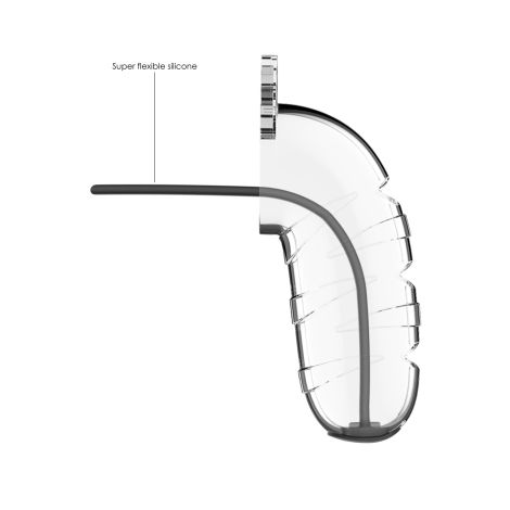 Model 17 - Chastity - 5.5"""" - Cock Cage - Transparent - 4