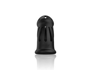 Model 27 - Ultra Soft Silicone Chastity Cage - Black - image 2