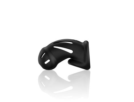 Model 27 - Ultra Soft Silicone Chastity Cage - Black