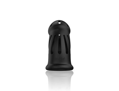 Model 27 - Ultra Soft Silicone Chastity Cage - Black - 2