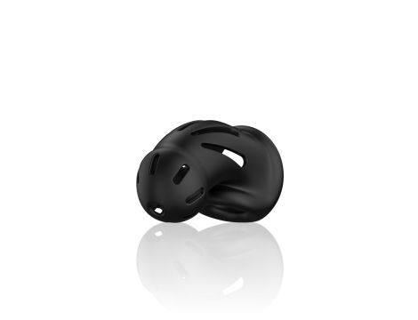 Model 27 - Ultra Soft Silicone Chastity Cage - Black - 5