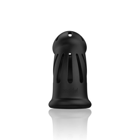 Model 27 - Ultra Soft Silicone Chastity Cage - Black - 2