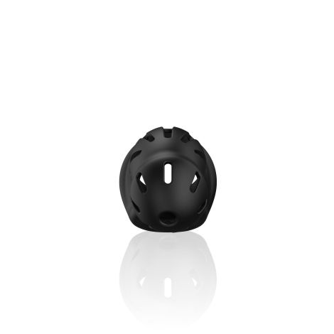 Model 27 - Ultra Soft Silicone Chastity Cage - Black - 6