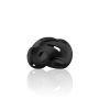 Model 27 - Ultra Soft Silicone Chastity Cage - Black - 6