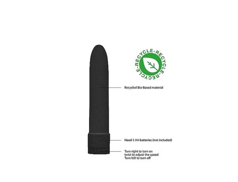 5,5"" Vibrator - Biodegradable - Black - 6