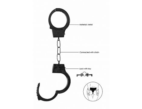 Beginner""s Handcuffs - Black - 6