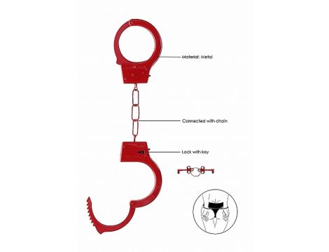 Beginner""s Handcuffs - Red - 5