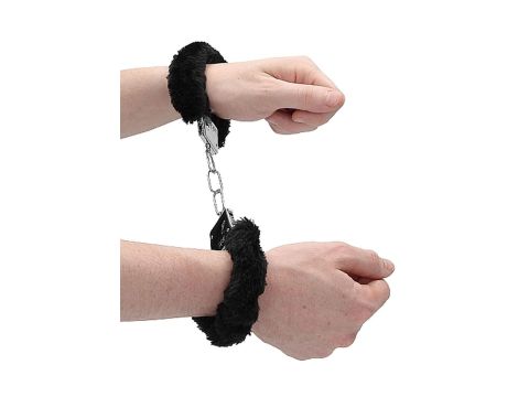 Beginner""s Handcuffs Furry - Black - 8