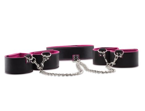 Reversible Collar / Wrist / Ankle Cuffs - Pink - 3