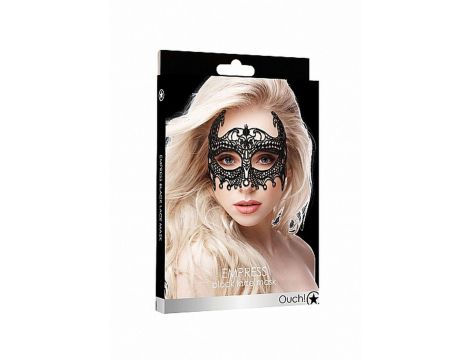 Empress Black Lace Mask - Black - 2