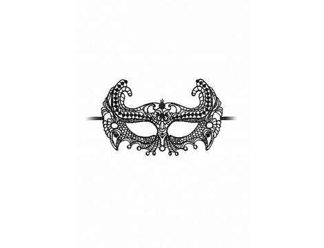 Empress Black Lace Mask - Black - 3