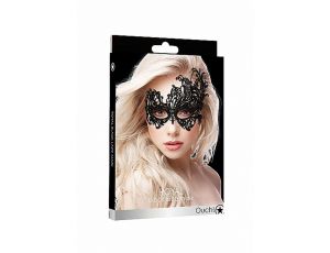 Royal Black Lace Mask - Black - image 2