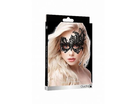 Royal Black Lace Mask - Black - 2