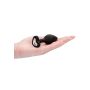 Diamond Heart Butt Plug - Regular - Black - 10