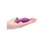 Diamond Heart Butt Plug - Regular - Purple - 9