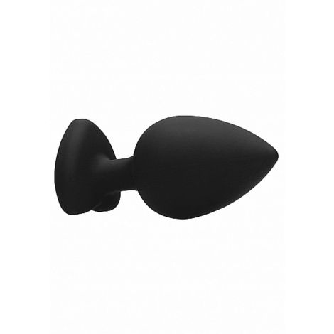 Diamond Heart Butt Plug - Extra Large - Black - 7