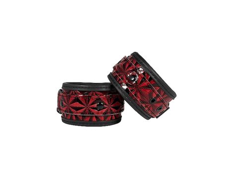 Luxury Hand Cuffs - Burgundy - 2