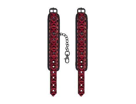 Luxury Hand Cuffs - Burgundy - 6