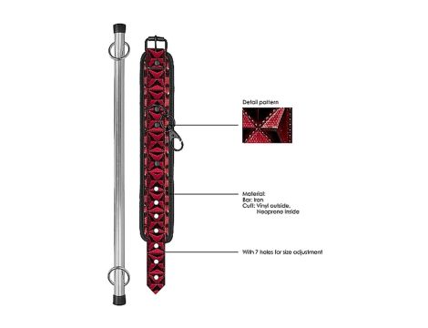 Luxury Spreader Bar - Burgundy - 10