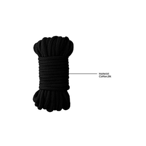 Thick Bondage Rope - 10 meter - Black - 5