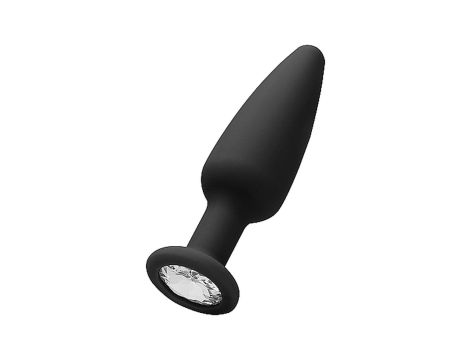 Cone-Shaped Diamond Butt Plug - Black