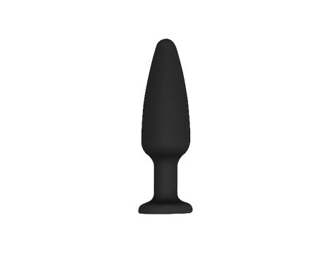 Cone-Shaped Diamond Butt Plug - Black - 4