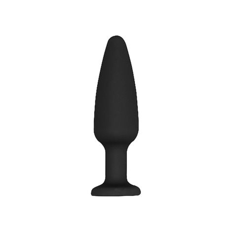 Cone-Shaped Diamond Butt Plug - Black - 4