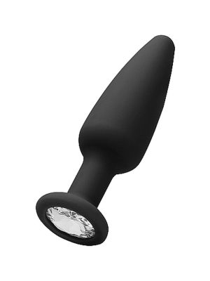 Cone-Shaped Diamond Butt Plug - Black