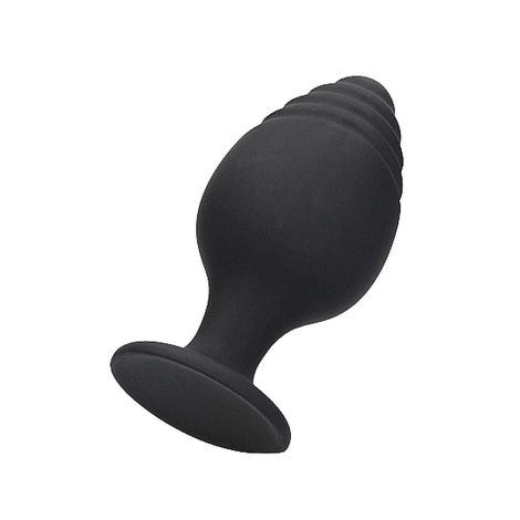 Rippled Butt Plug Set - Black - 5