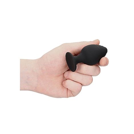 Rippled Butt Plug Set - Black - 7