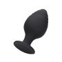 Rippled Butt Plug Set - Black - 6