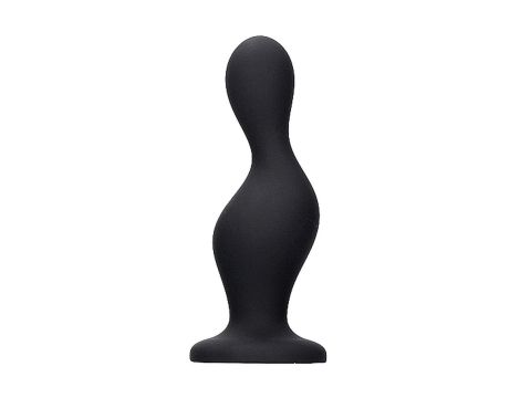 Wave Butt Plug - Black - 5