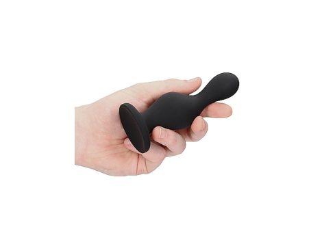 Wave Butt Plug - Black - 6