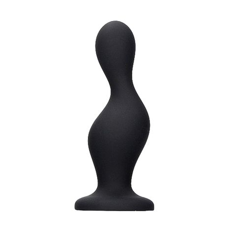 Wave Butt Plug - Black - 5