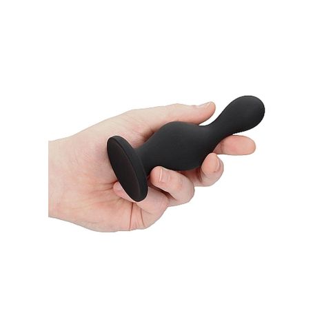 Wave Butt Plug - Black - 6