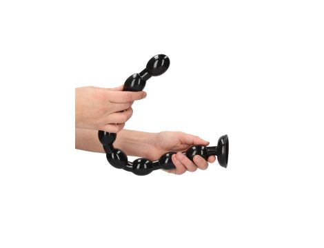 Ass Snake Beaded Dildo - 48 cm - Black - 4