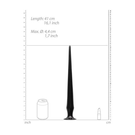 Ass Spike Dildo - 42 cm - Black - 4