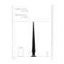 Ass Spike Dildo - 42 cm - Black - 5